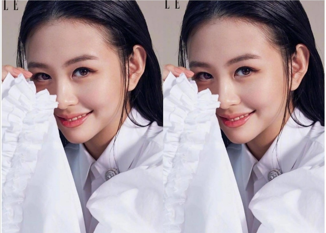 邱淑贞女儿杂志封面，镜头下表现了十足高颜值，太像妈妈邱淑贞了