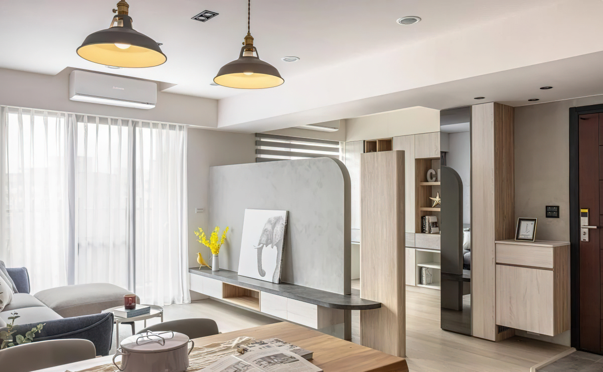 兒童書房設計打造75平方米溫馨親子宅，整合收納空間，盡顯居家空間感和品質感