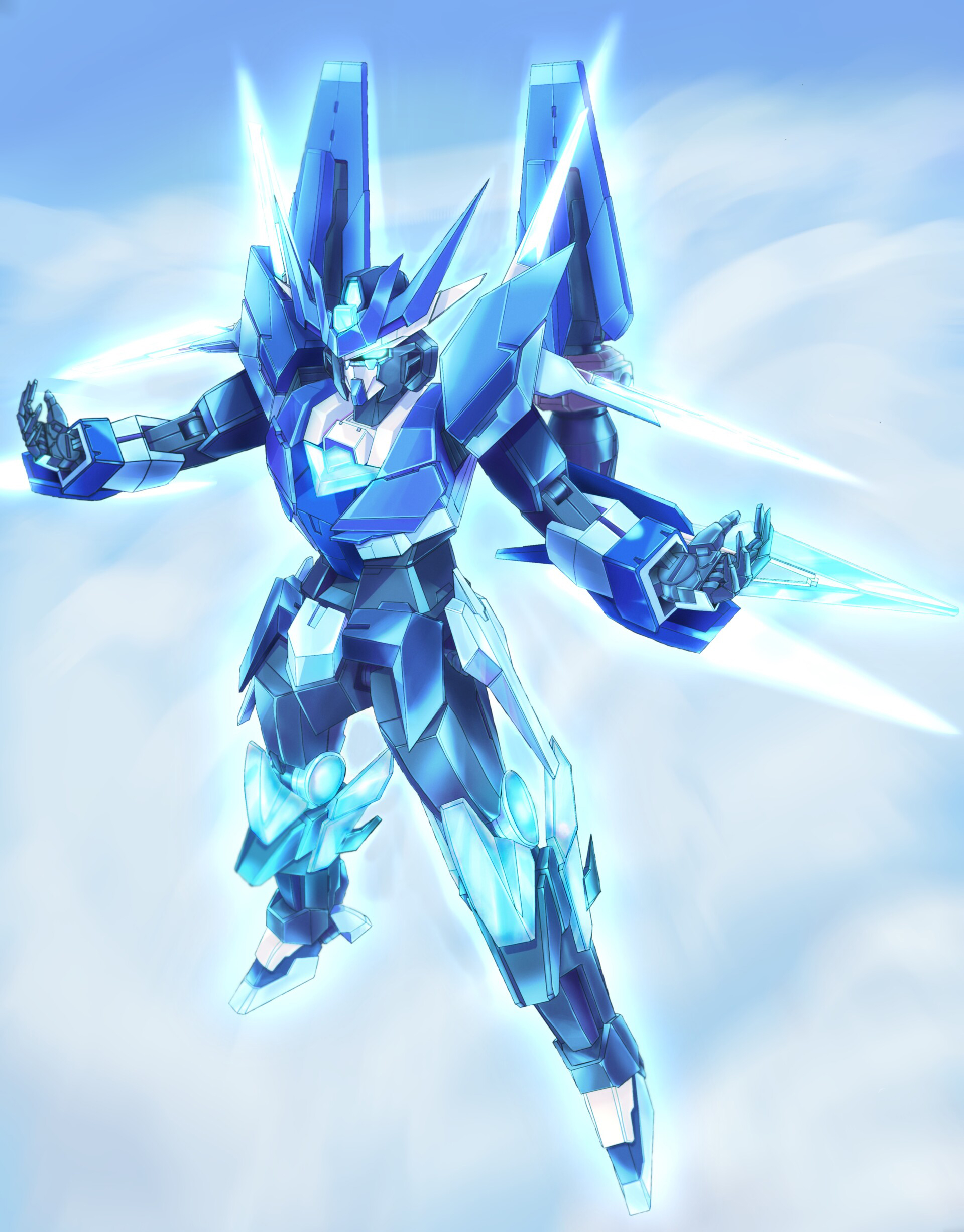 高达插画设计谁还没个机甲梦