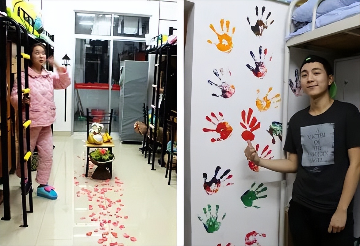 大学生宿舍装修火了，风格不接地气接“地府”，查寝老师表示无语