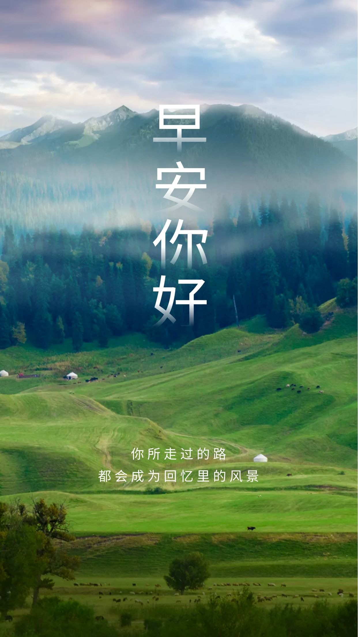 早安心语正能量图片:回报率最高的始终都是,全力以赴地投资自己