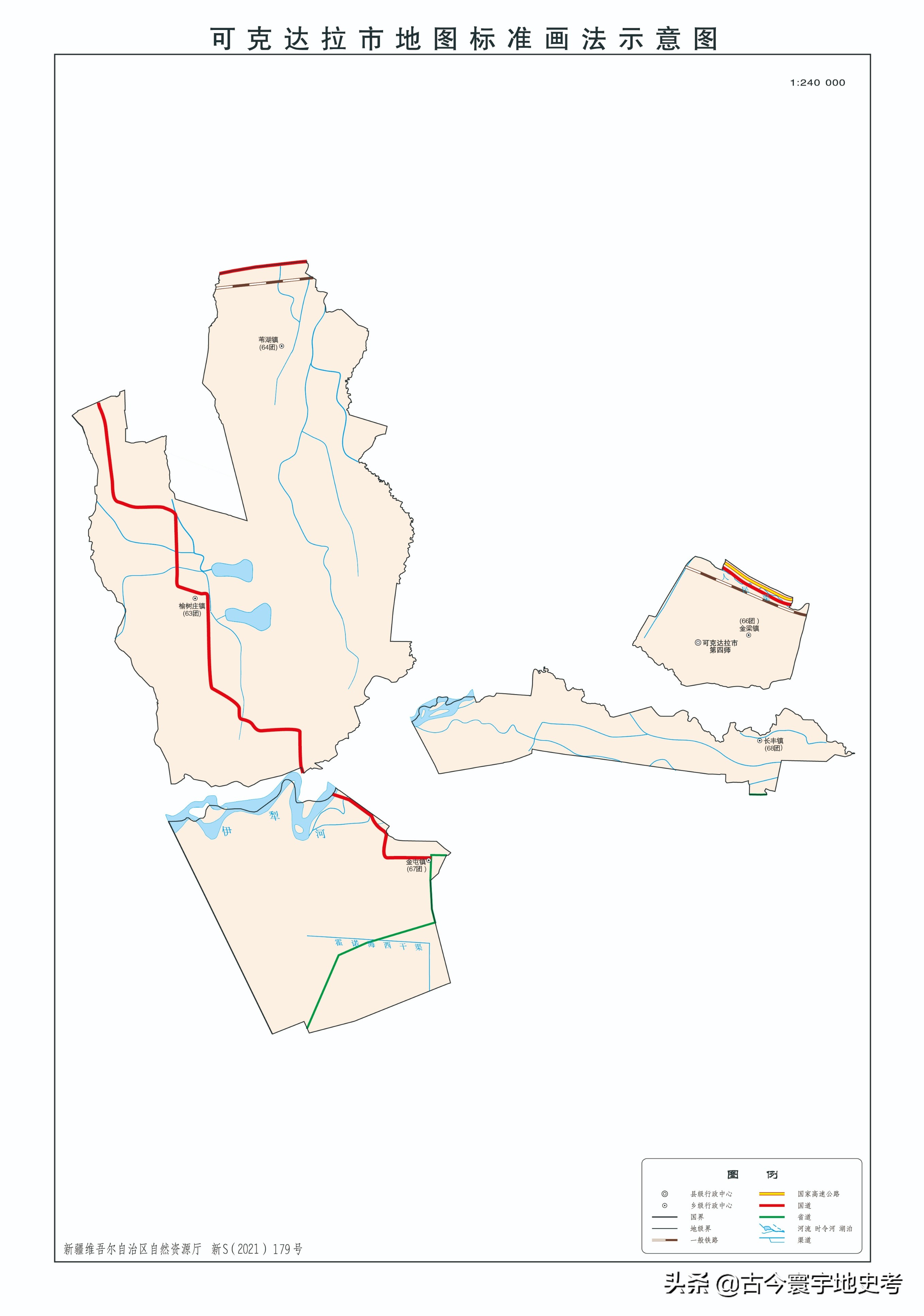 新疆维吾尔自治区各地市州、县地图