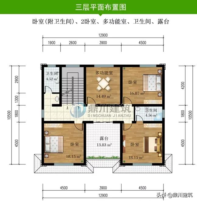 6套三层欧式别墅，对称设计经典大气，布局才是最有看点的