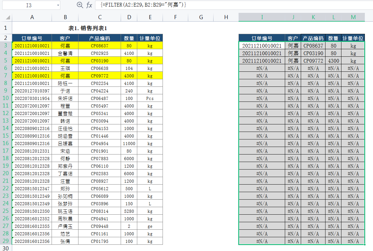 Excel中超越VLOOKUP的函数之FILTER筛选函数用法详细解析