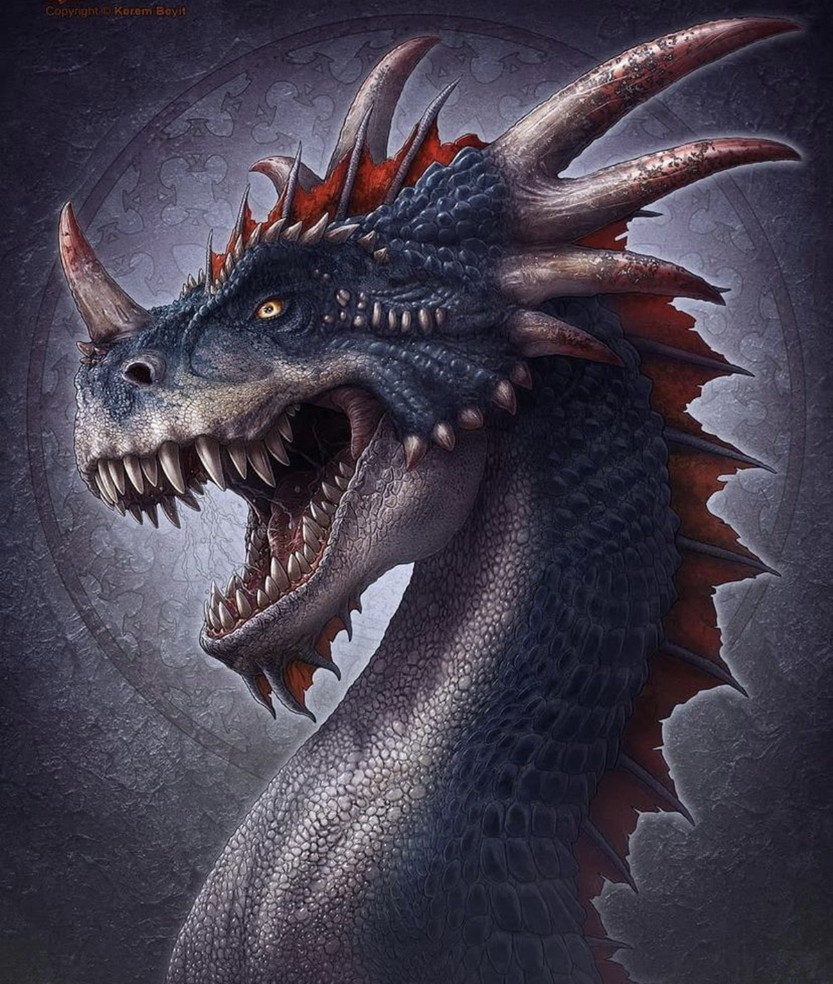 二次元里面的各种巨龙形象,不仅威武帅气,还给人一种压迫感