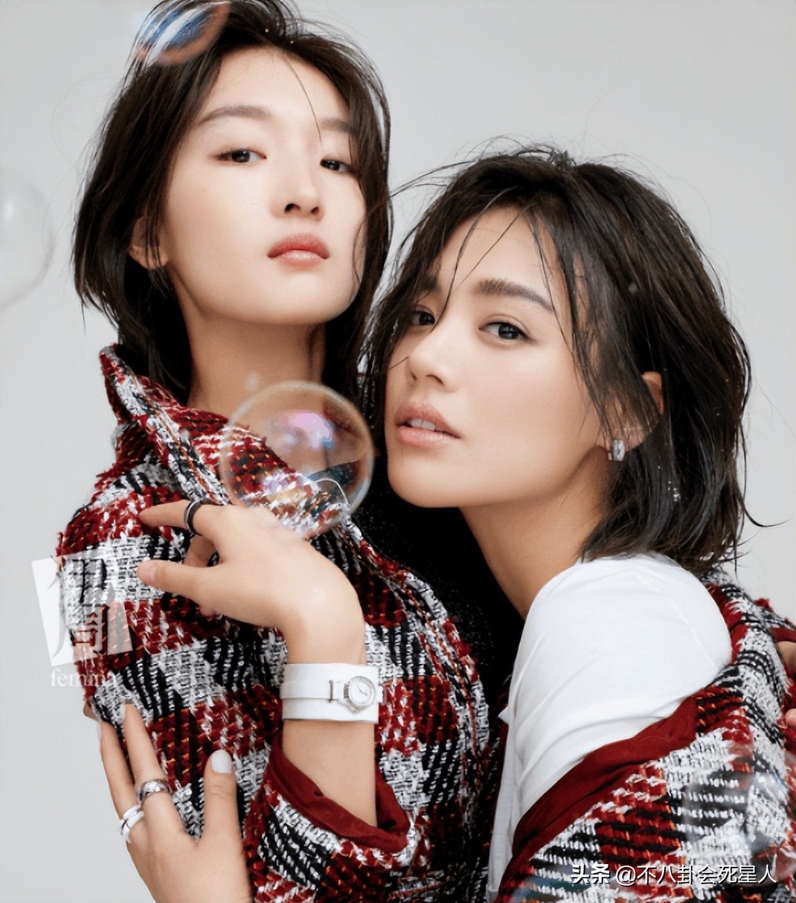 单看个个是美人，合照却开“大头特效”，这些女星被“虐惨”