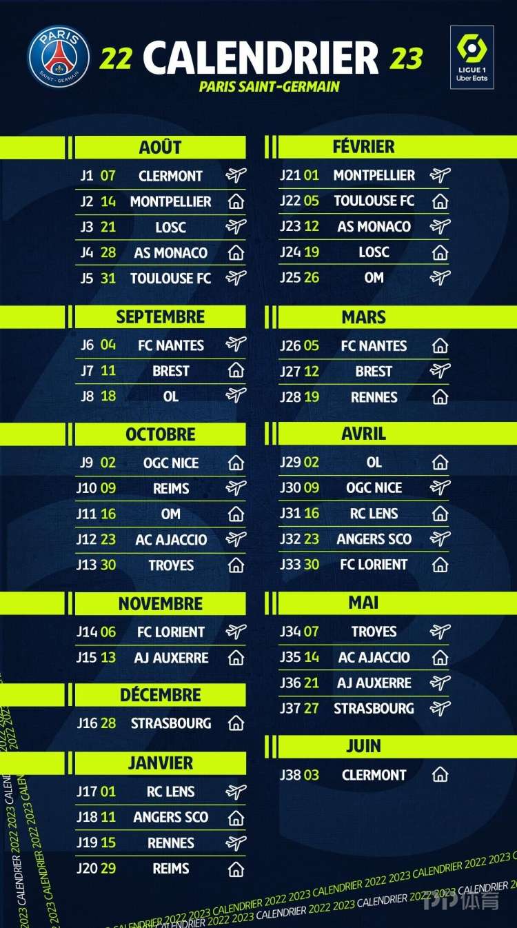 巴黎圣日耳曼赛程法国杯（法甲新赛季赛程：揭幕战8月5日打响 第15轮后进入世界杯时间）-华海博客