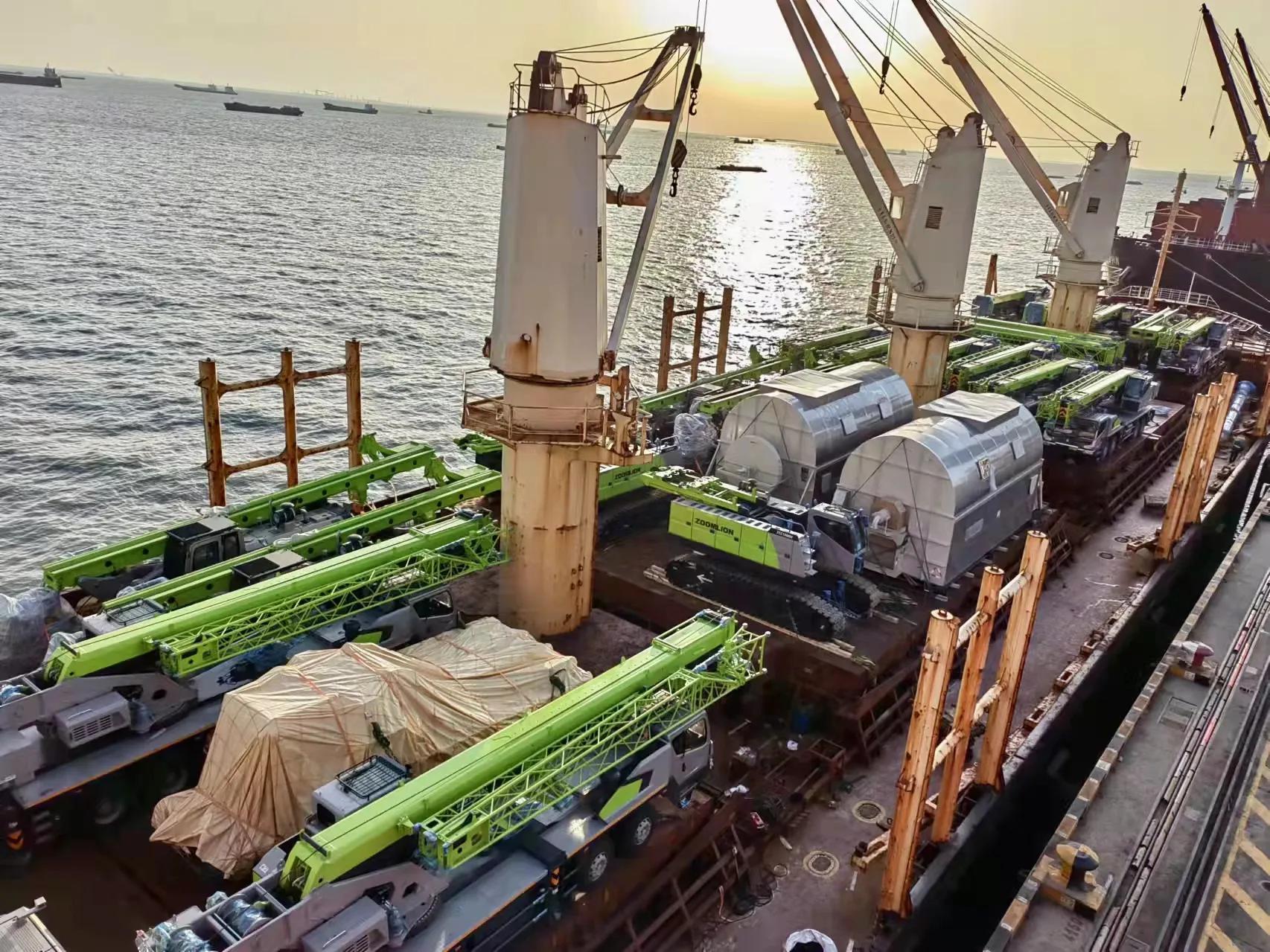 中联重科全线产品热销海外 200台高端装备劈波斩浪奔赴土耳其