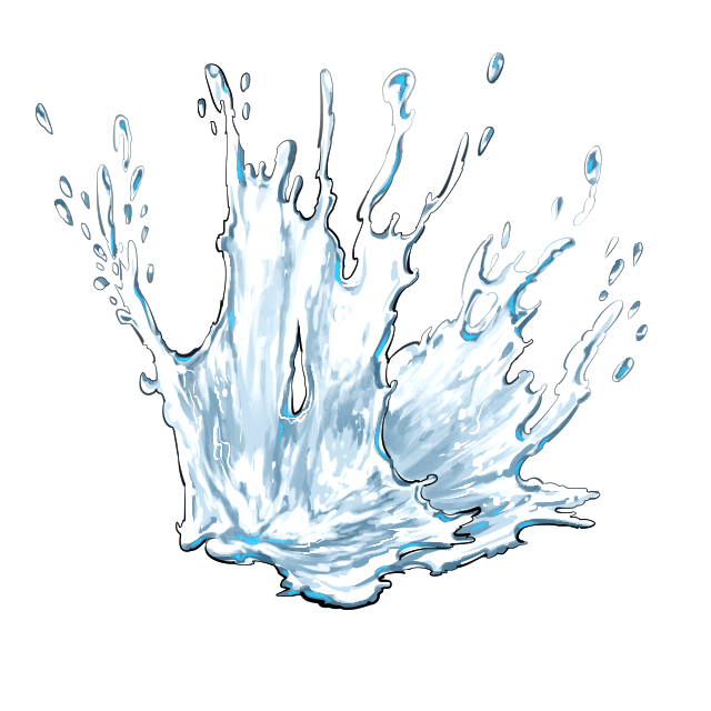 How To Draw Splashes Of Water Teach You To Make Splash Effects With Various Brushes Laitimes