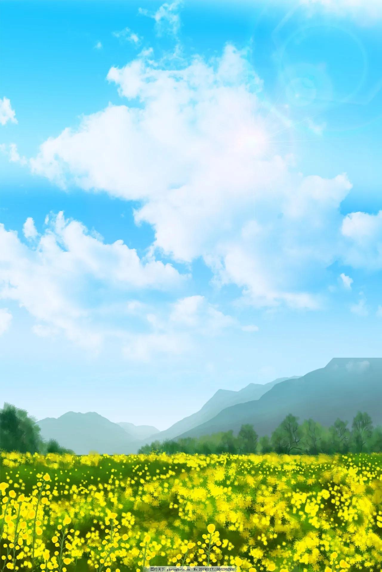 油菜花图片 油菜花图片绘画-大连号