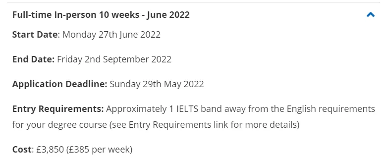 英国大学22fall语言班申请更新（上）：和雅思say bye的机会有