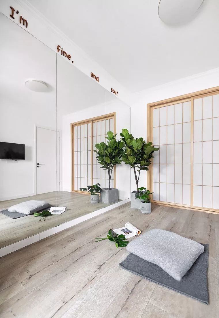 78平北欧风小户型二居室，白、灰与木构造出一个轻松舒适的窝