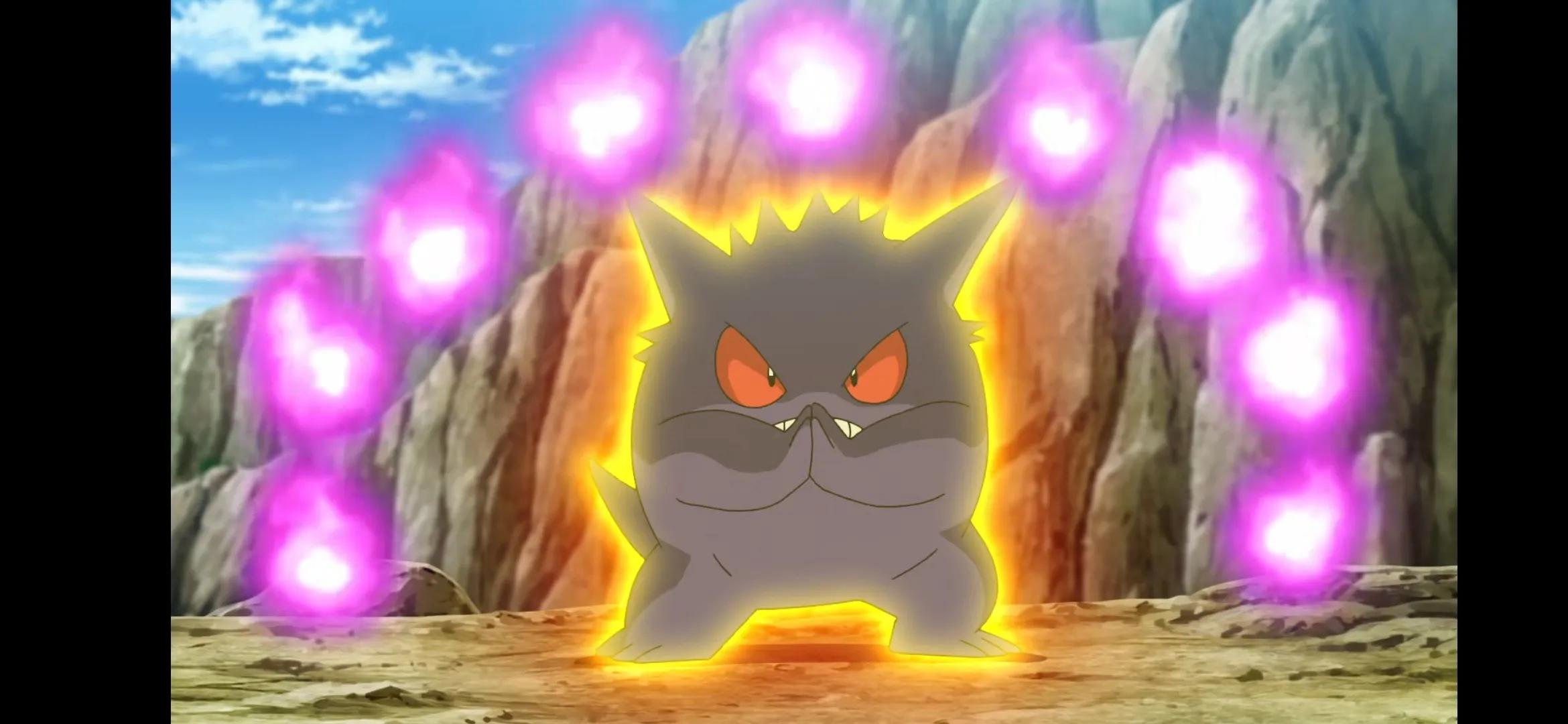 在老喷,烈焰猴,火箭雀等一众火系精灵的帮助下耿鬼学会鬼火!