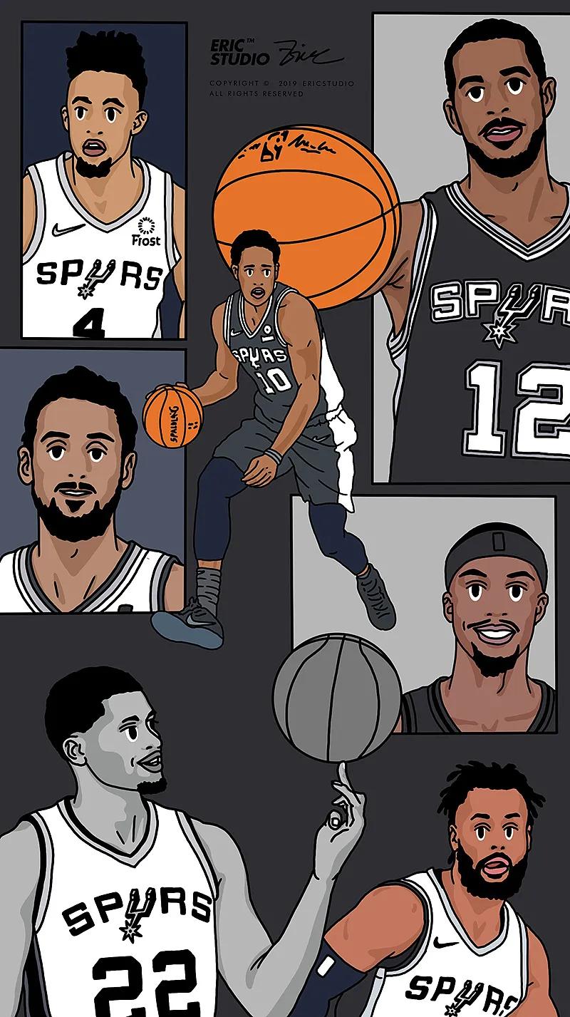 nba湖人标志壁纸(篮球壁纸十五期,一套18-19赛季nba西部球队壁纸,相见