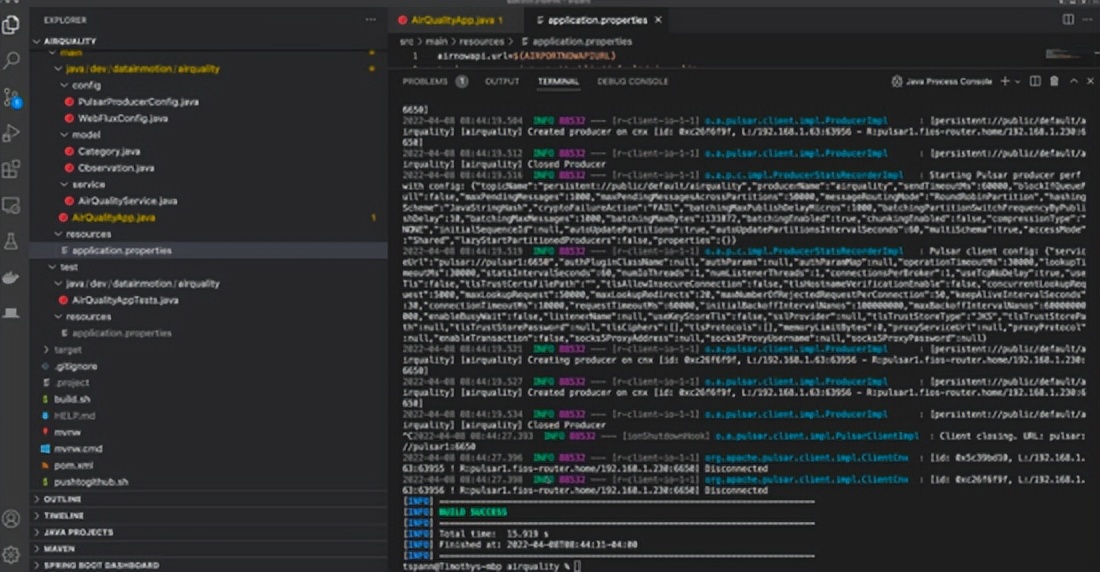 整合 Spring 与 Pulsar，在 Java 中构建微服务