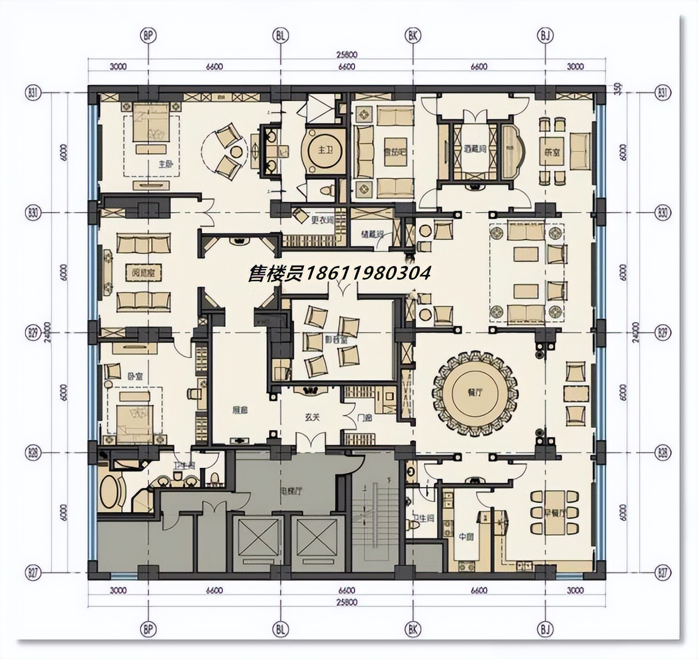 盘古大观 本次销售价仅7万/ 北四环奢阔平层大宅 俯瞰鸟巢水立方