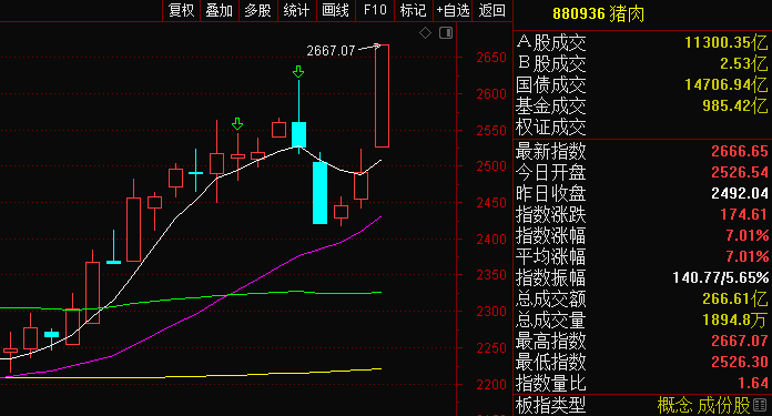 沪指收复3400点，猪肉上演涨停潮，明天会如何？