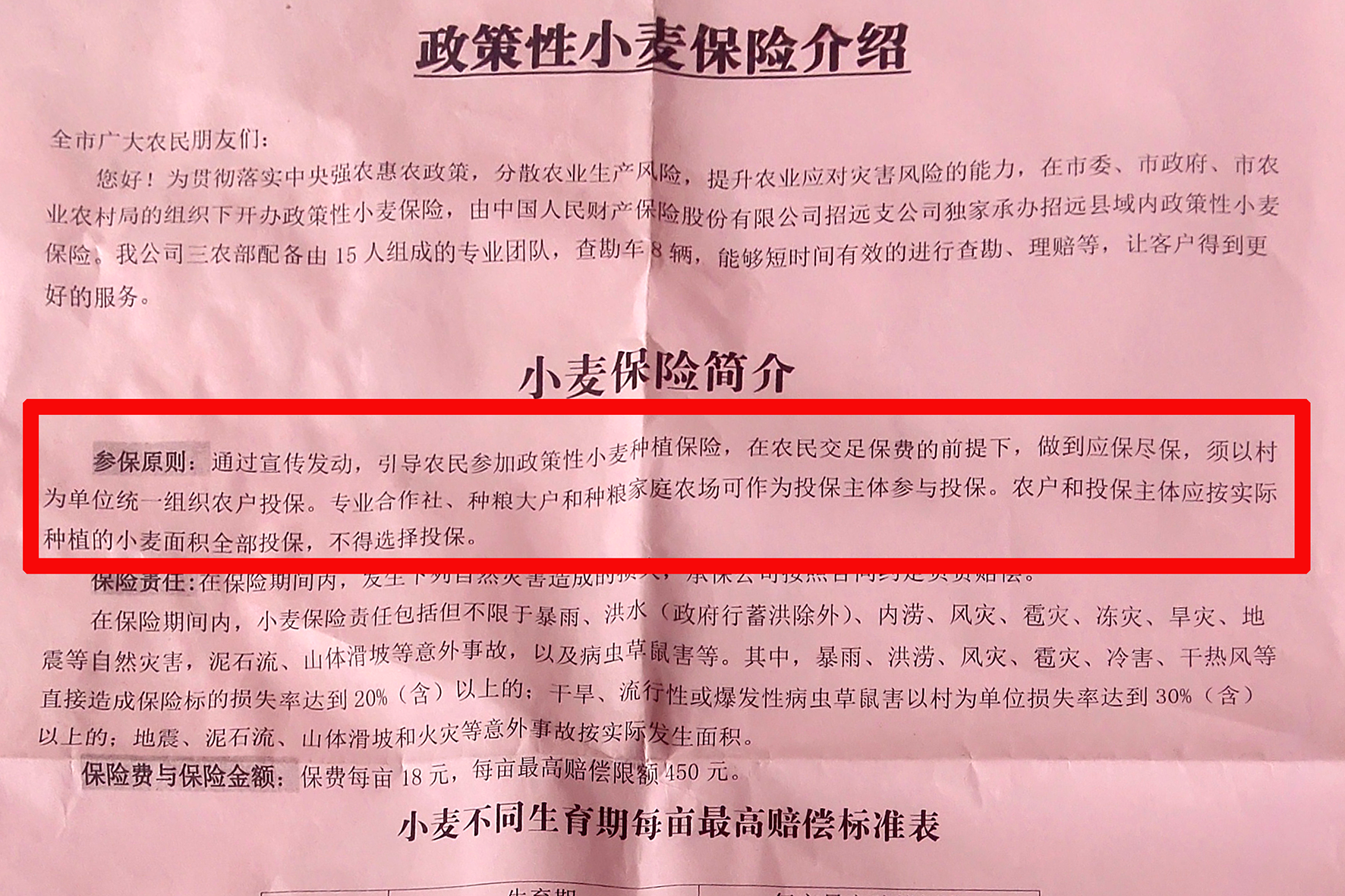 小麦保险变“麦强险”，村支书：不交不可以！原因在哪里