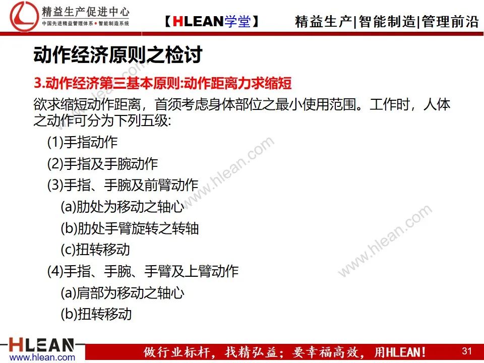「精益學堂」動作效率的分析與改善