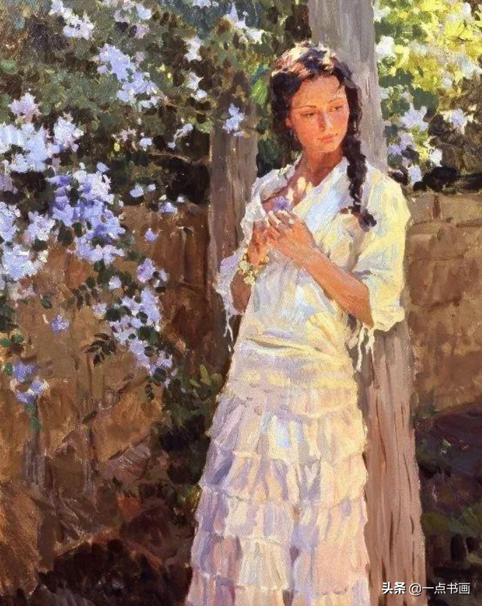 俄罗斯 克罗托夫油画中的女郎，真是风情万种