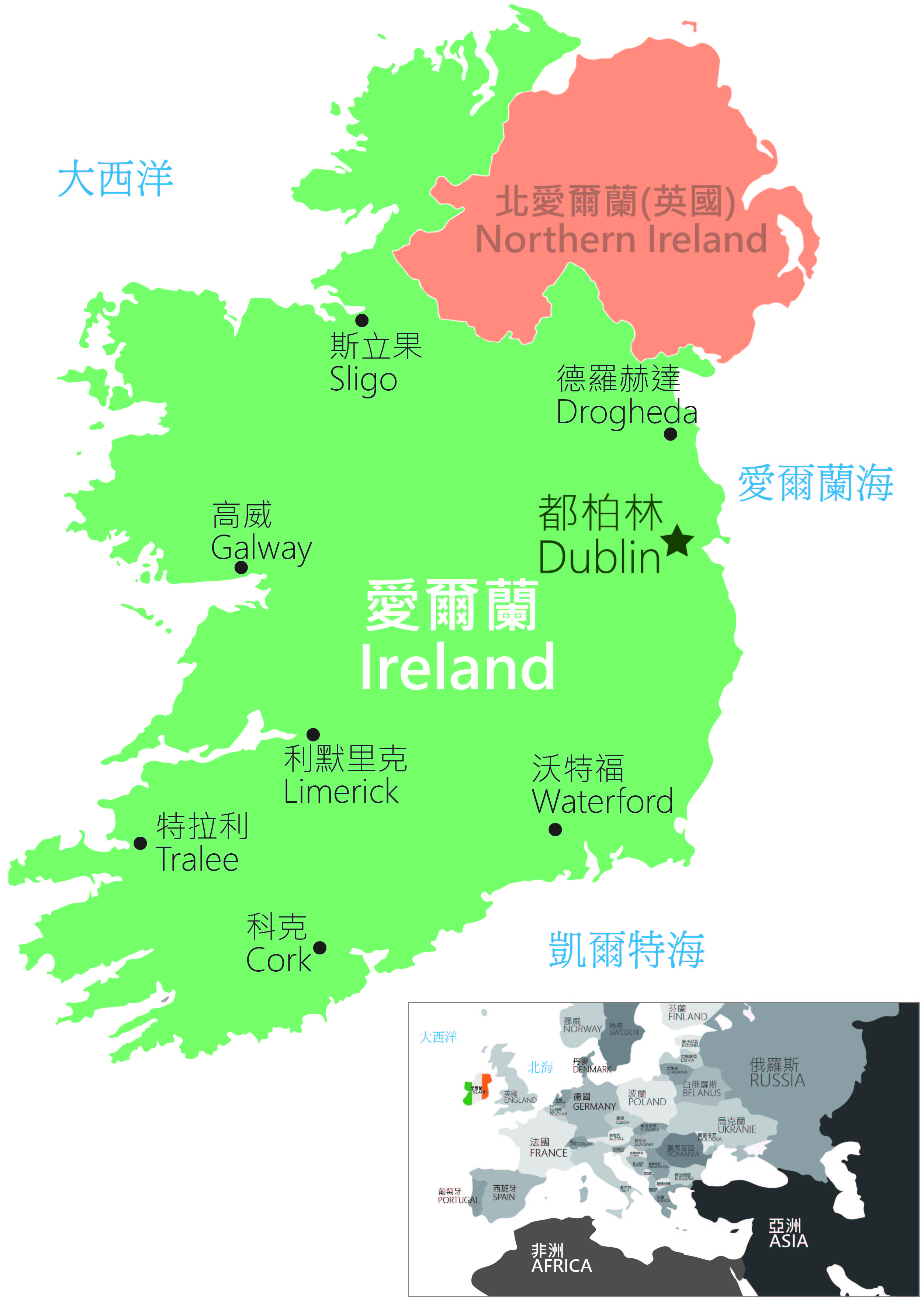 北爱尔兰首都地图图片