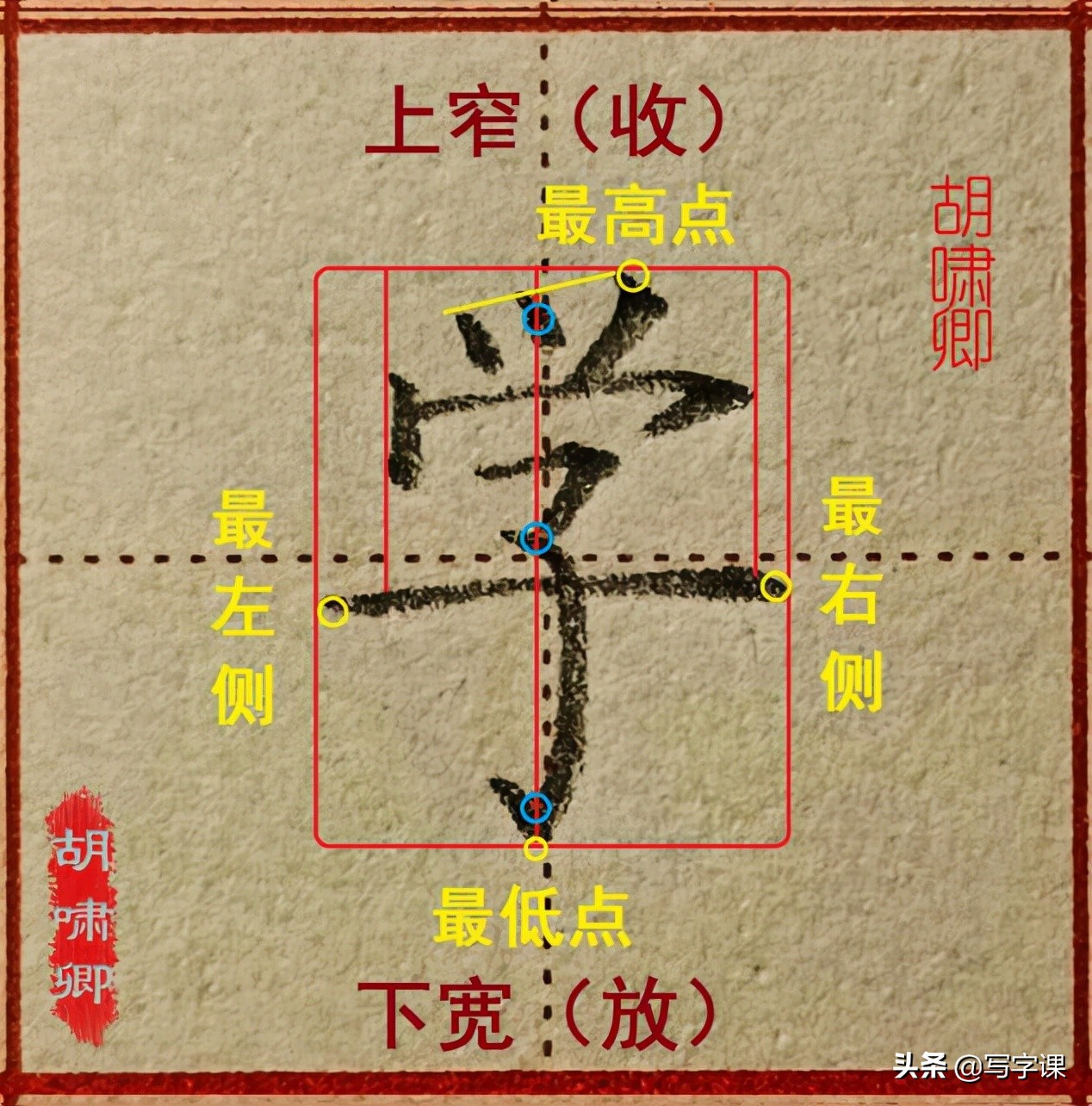 干货！精讲16个常用字，图解结构、技法总结，帮你写出漂亮的字