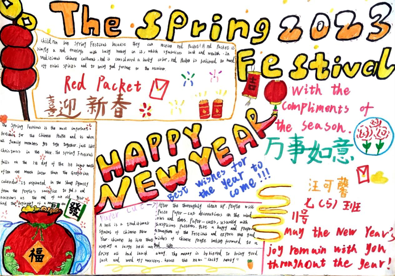 学生们还将单元知识归纳整理,以思维导图的形式画出来,文章脉络更加