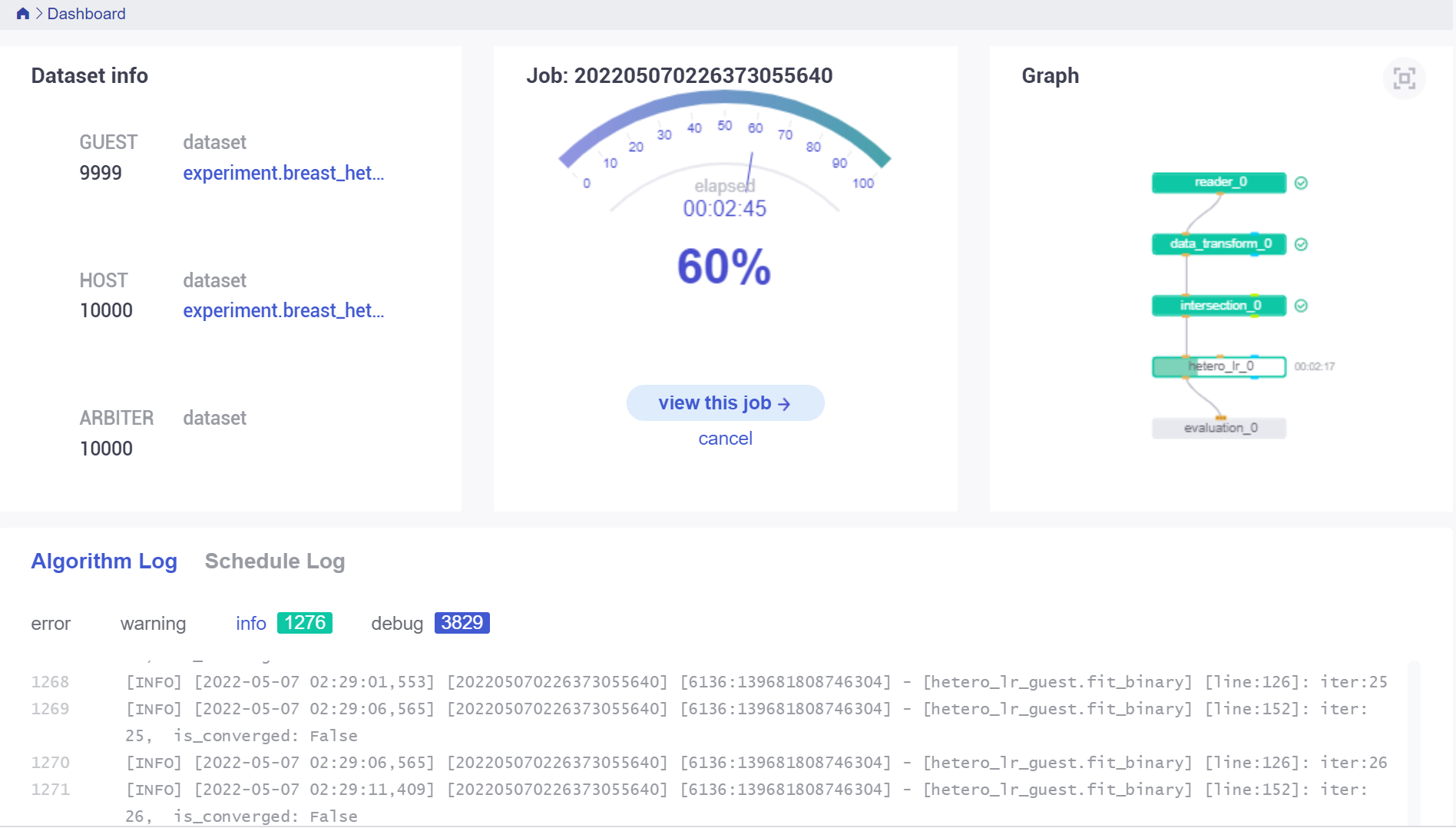 隐私计算FATE-模型训练