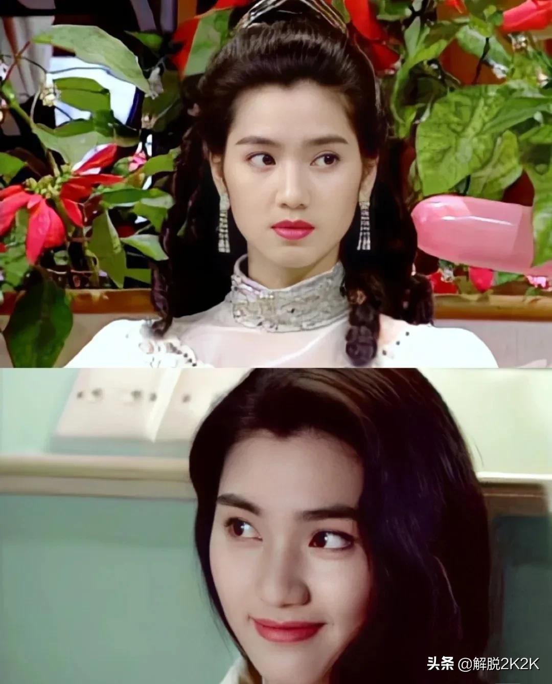 20世纪90年代的TVB洪欣，娇憨美人天花版