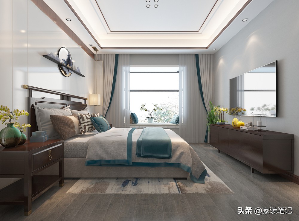 香港38岁中年夫妇的新家，110㎡的豪宅装修中式风，简洁又有格调