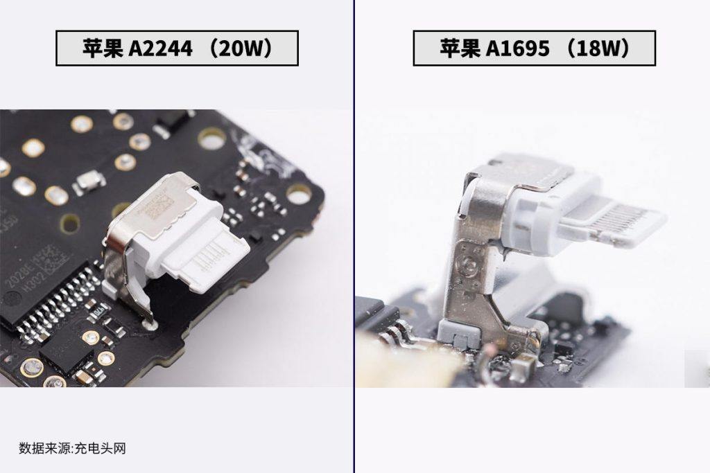 功率差2W有何區別？蘋果20W和18W充電器拆解對比