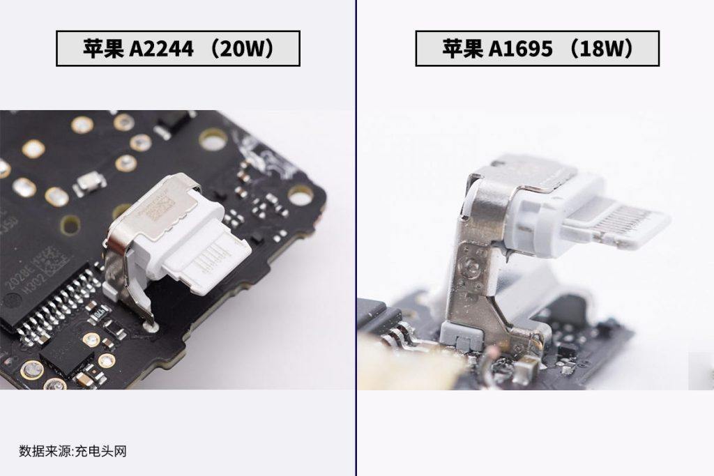 功率差2W有何区别？苹果20W和18W充电器拆解对比