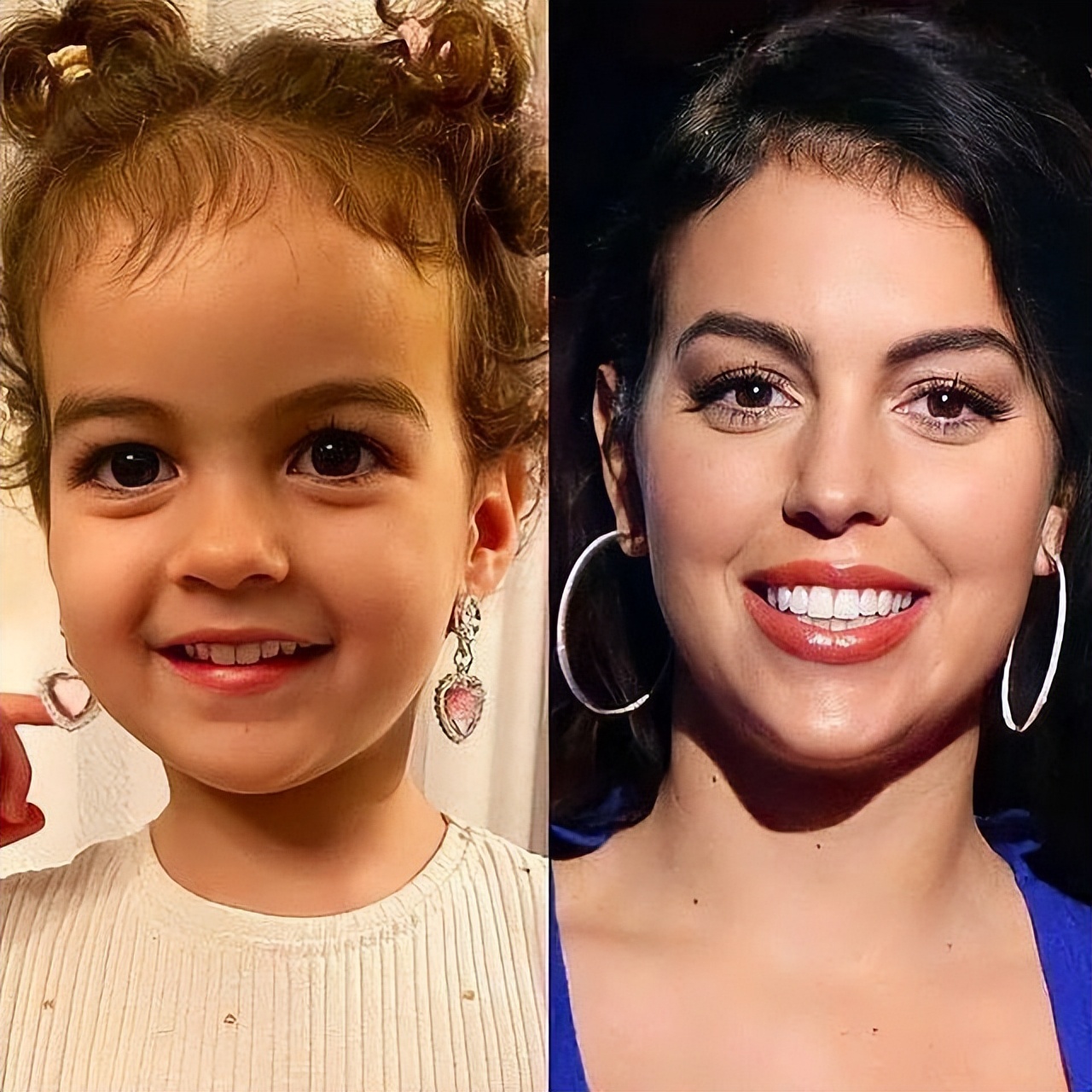 c罗四个娃都谁生的（C罗怀抱着四公主，一脸幸福！乔治娜生下的这个女儿，五官神似C罗）