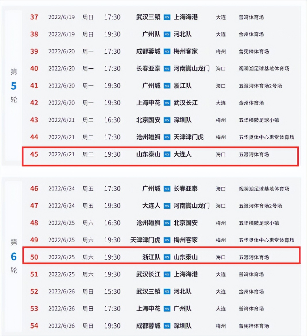 10天4赛(泰山队赛程解析，4场下午场是考验，第二轮遇劲敌，附详细赛程)