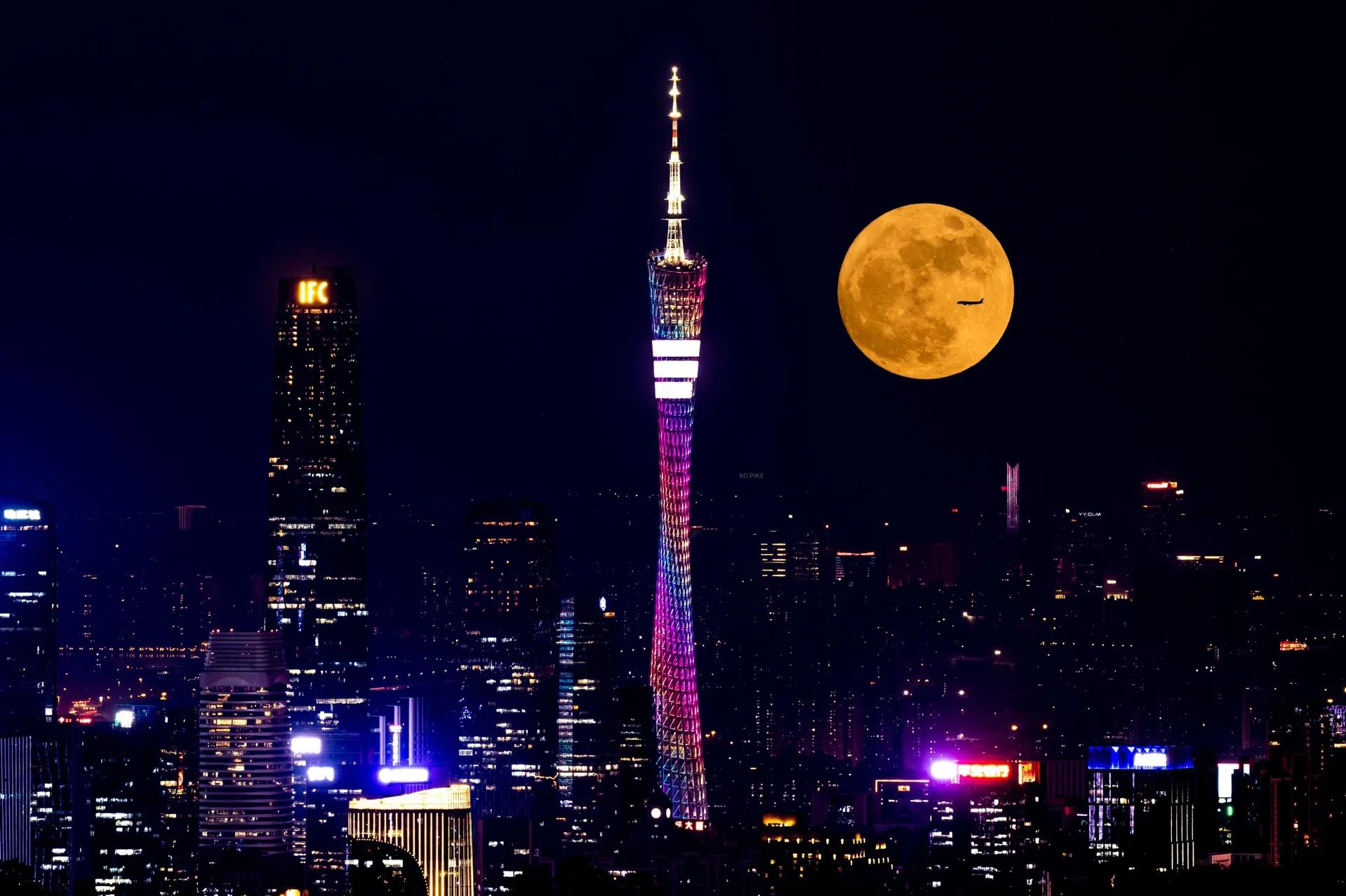 欣赏昨晚全国各地的超级月亮