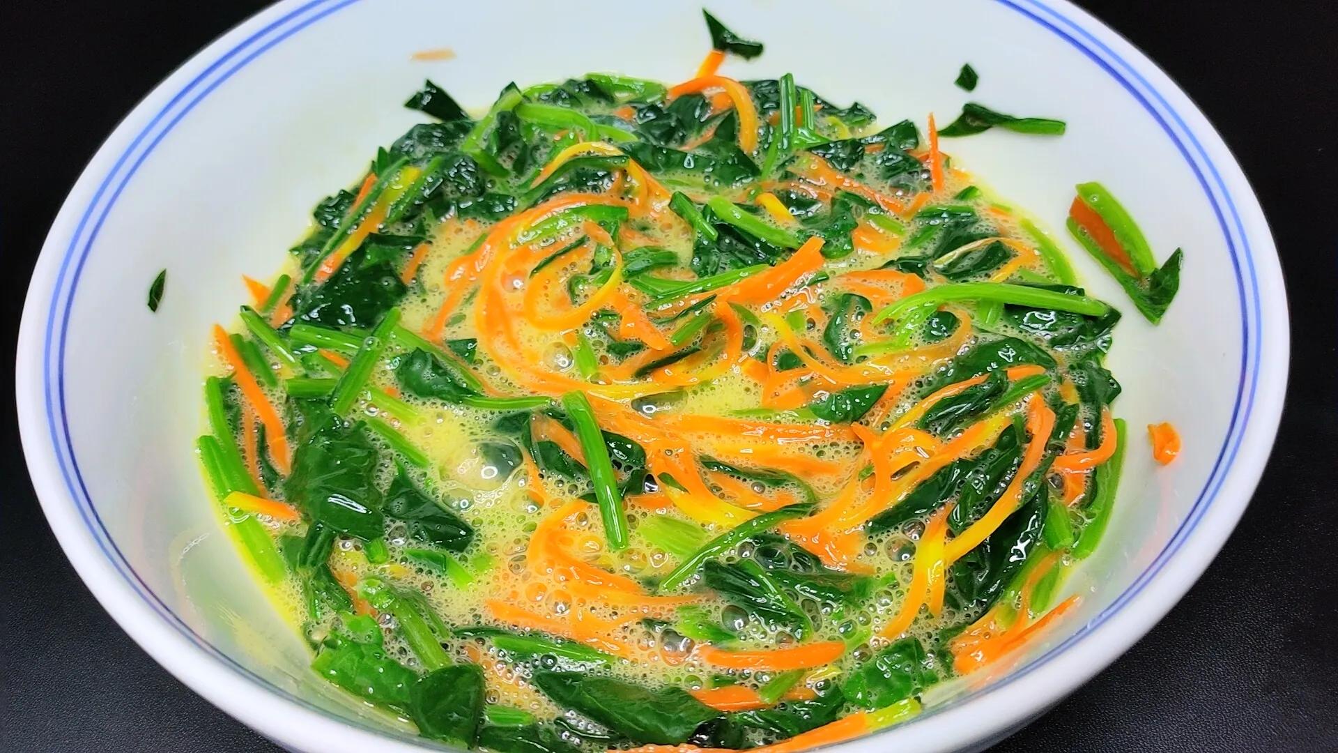 图片[8]-【菠菜鸡蛋卷】做法步骤图 营养爽滑 去饭店都吃不到-起舞食谱网