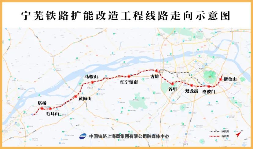 在南京市雨花台与江宁区界处接126省道雨花台区段,沿现状宁丹公路