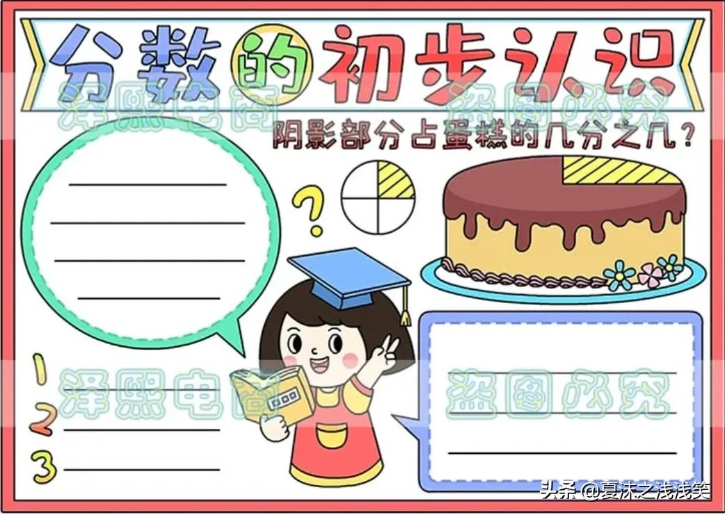 小学生数学常用手抄报200张