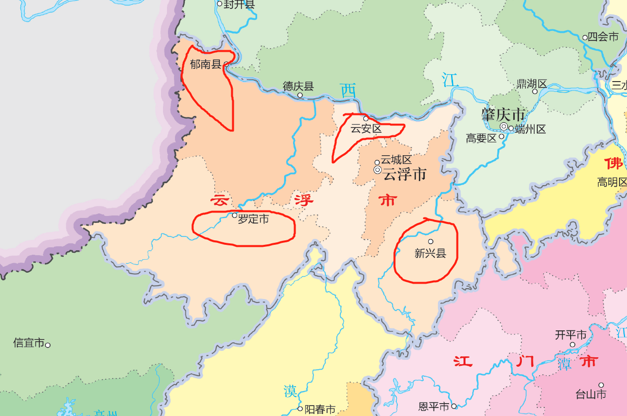 云浮市各县区人口一览(云安、新兴、郁南、罗定、邕宁现状分析)