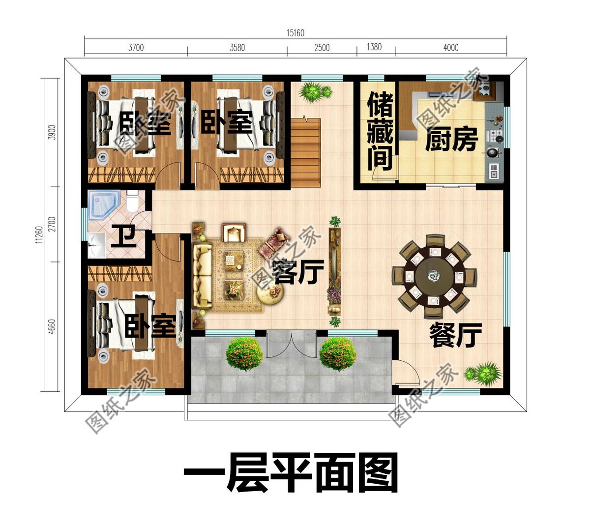 一层半农村别墅带阁楼，给人简单高级的感受，整栋房子明亮干净