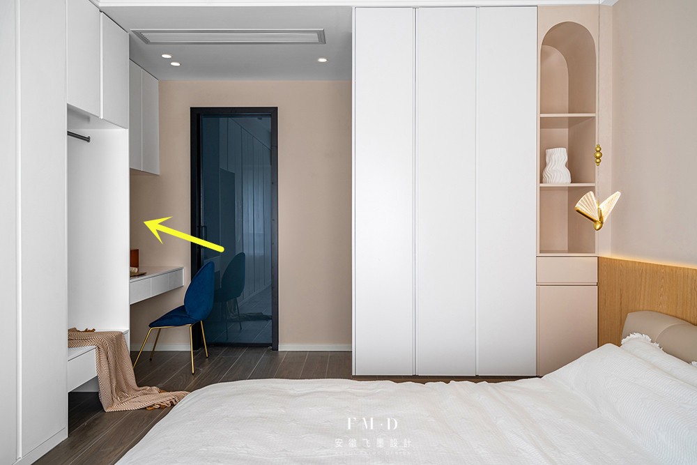 N个书桌+柜子一体化方案，预留1m空间是前提，小卧室也能迎刃而解