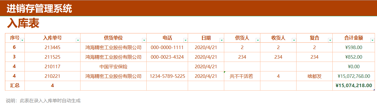 熬了3天3夜，终于做好了全自动进销存管理系统，含库存预警