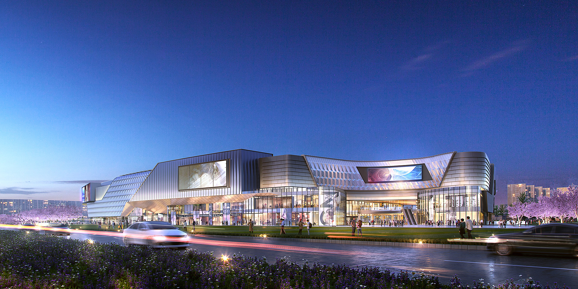 五期文旅商业综合体主入口效果图 ?