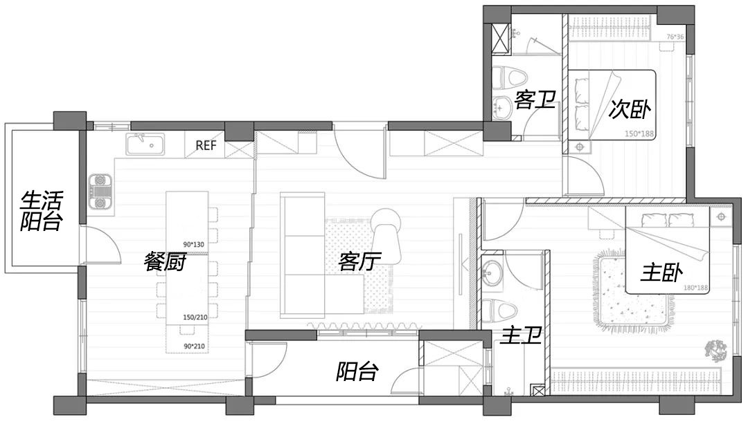 60后夫妻的99㎡新家，装修简约大气，处处流露出高级感，太美了