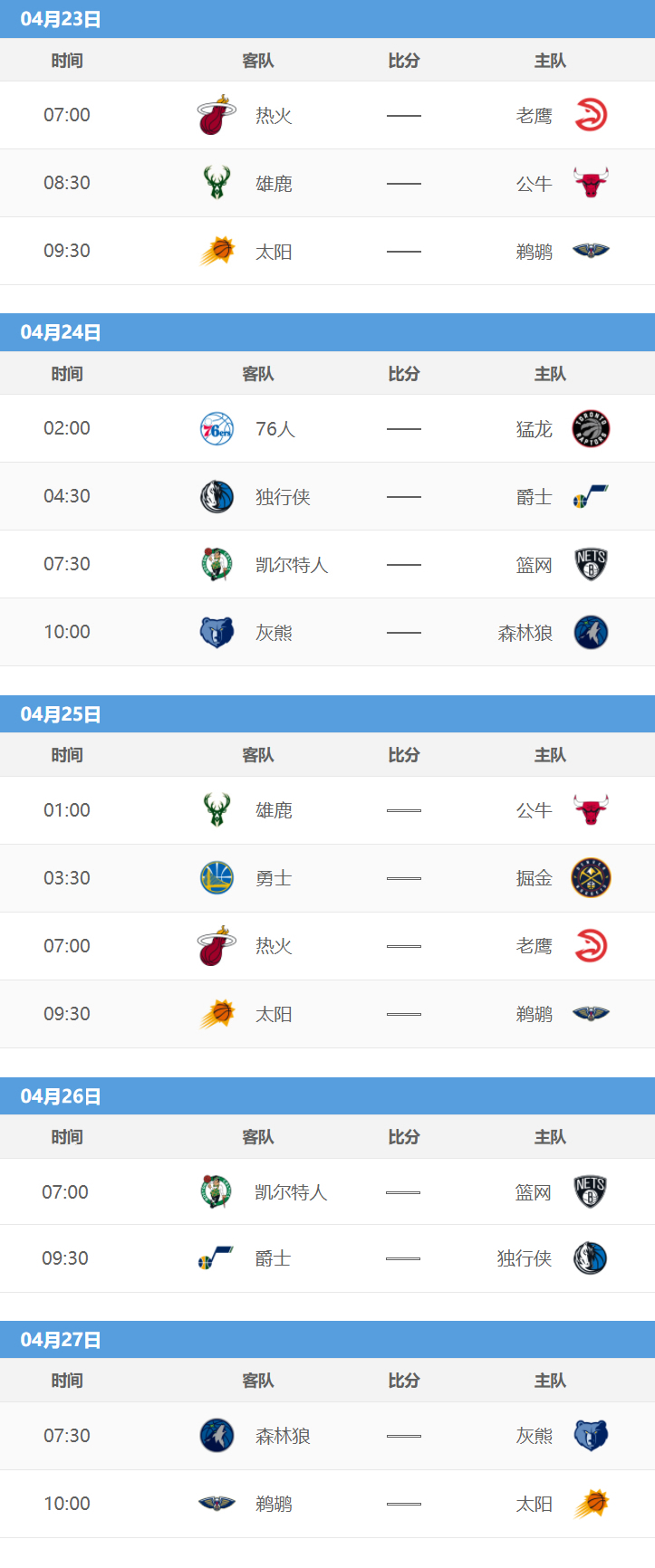 季后赛nba赛程表(4月22日NBA季后赛战报｜暨2021-22赛季NBA季后赛对阵图 赛程表)