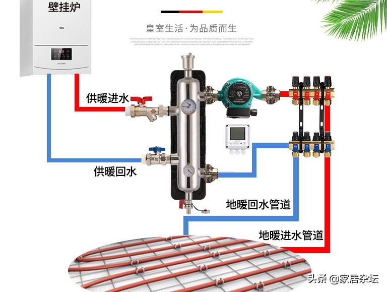 地暖水泵安装图图片