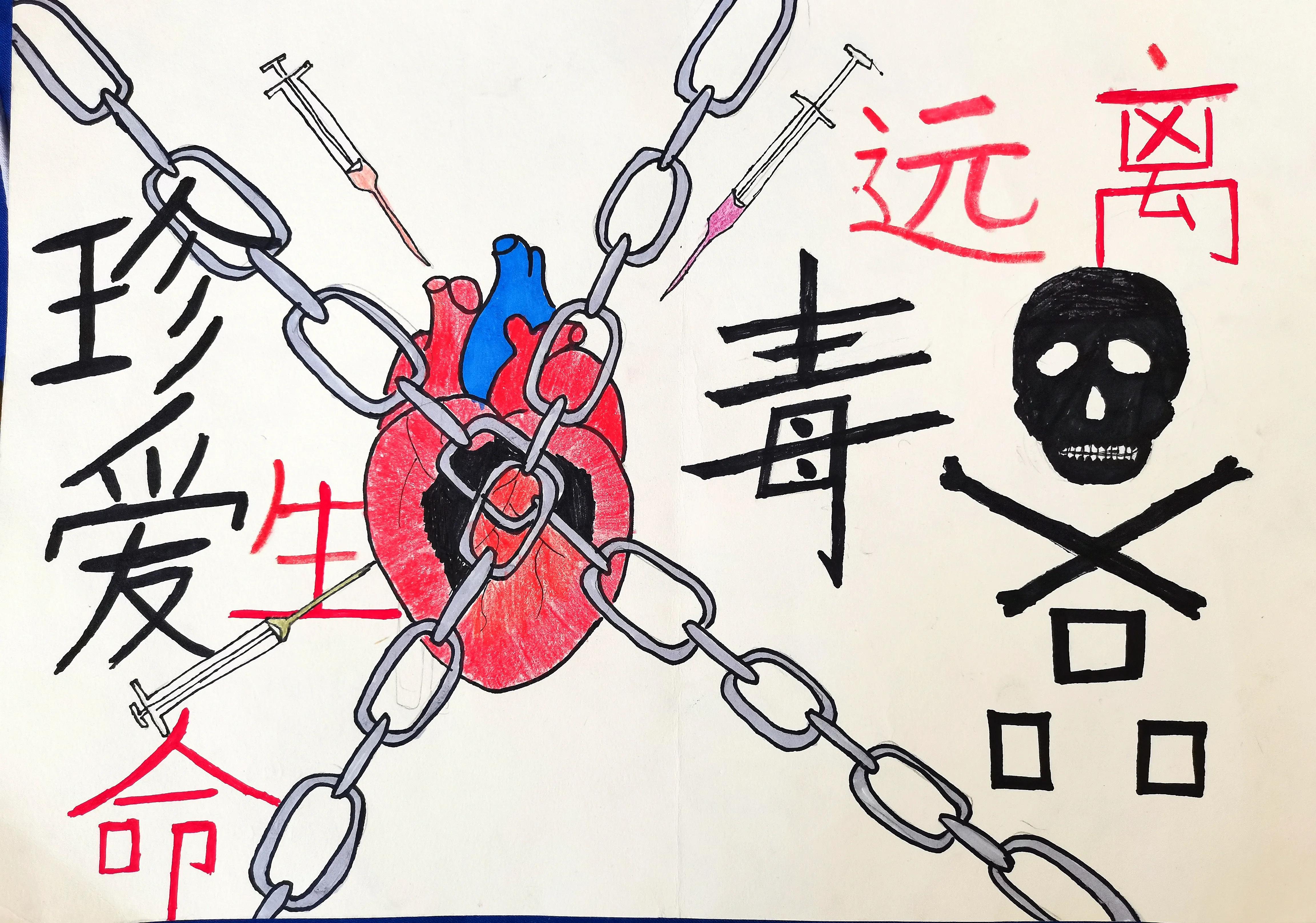 甘肃省景泰县第六中学五年级学生绘画及手抄报作品
