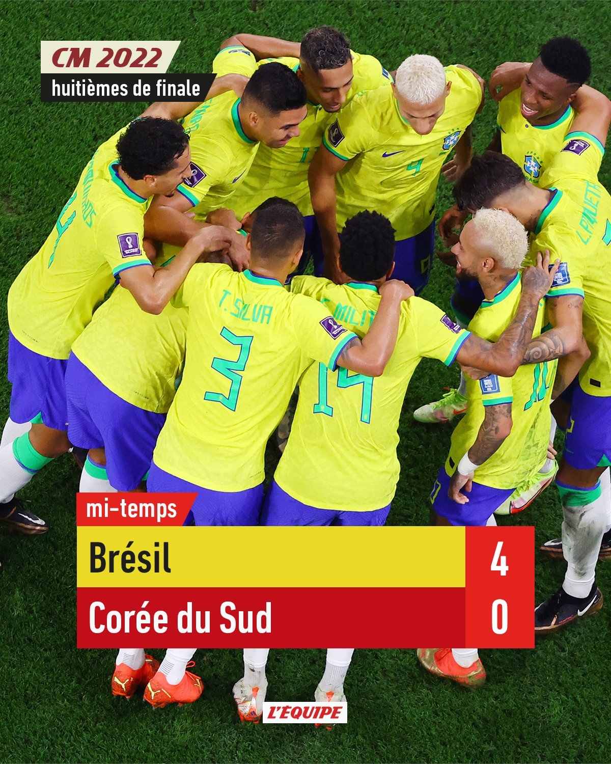 上半场踢实力，下半场踢人情！巴西4-1爆锤韩国，亚洲独苗回家了