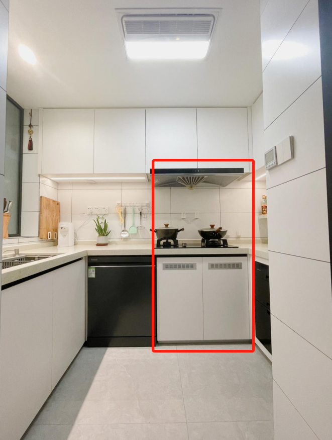 小户型和开放式厨房装修必备，集成灶可真香，自带扩容术