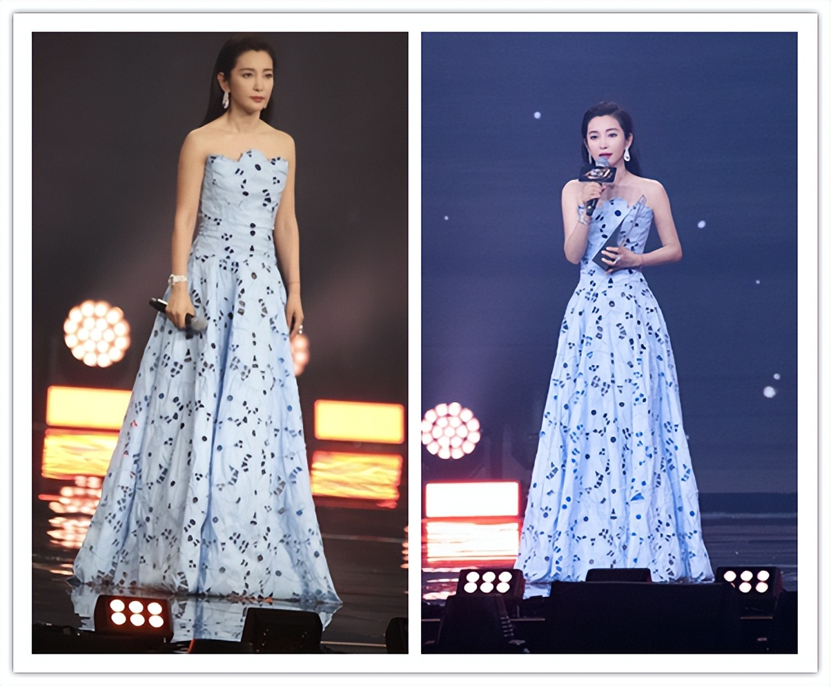 李冰冰仿佛不会老，穿精致还华贵的礼服，也看不出真实的年纪